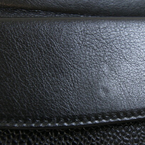 CHANEL Black Caviar Leather Logo Wallet - Picture 7 of 10